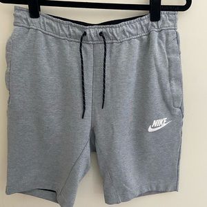 Nike Sweat Shorts. Light Grey, Size Medium.